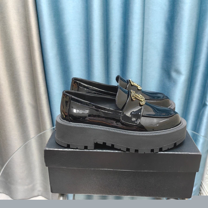Ch*el leather shoes